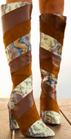 Multi Snake Knee Boot